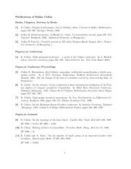 Publications of Balázs Csikós - ELTE - Matematikai Intézet