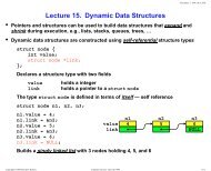 Lecture 15. Dynamic Data Structures
