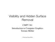 Visibility and Hidden Surface Removal