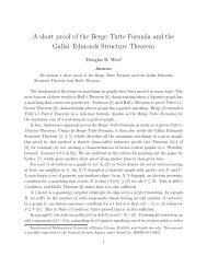 A short proof of the Berge–Tutte Formula and the Gallai–Edmonds ...