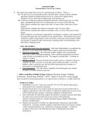 Nursing Home Level of Care (LOC) Criteria - CT.gov