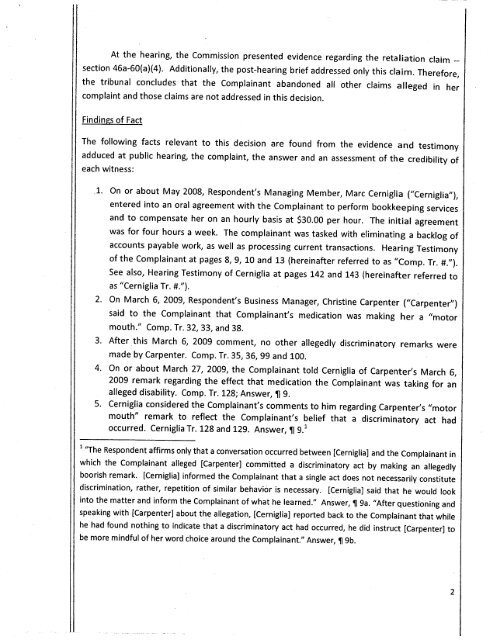 STATE OF CONNECTICUT OFFICE OF PUBLIC HEARINGS - CT.gov