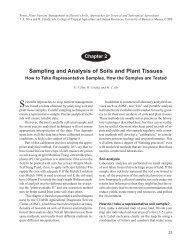 Sampling and Analysis of Soils and Plant Tissues - ctahr - University ...