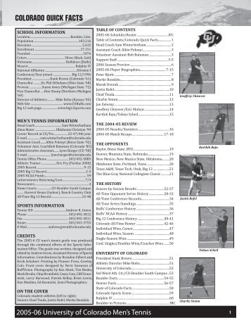 2005-06 CU Men's Tennis Media Guide_FINAL.indd - CUBuffs.com