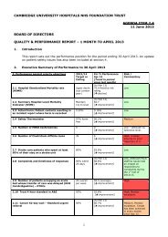 2.4 Summary quality and performance report: to April 2013