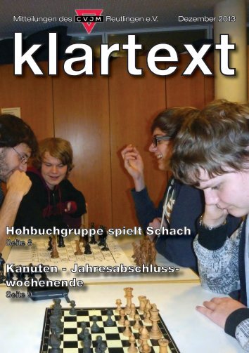 Klartext Dezember 2013 als PDF zum Herunterladen - CVJM ...