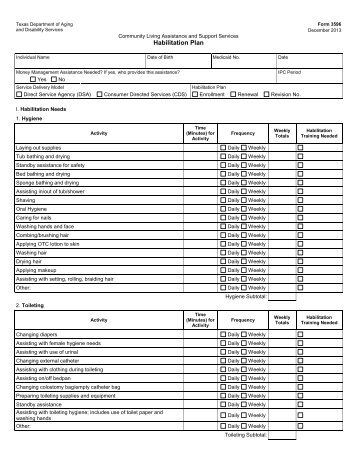 DADS or HHSC Form - The Texas Department of Aging and ...