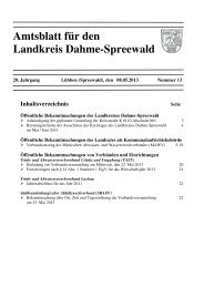 Amtsblatt für den Landkreis Dahme-Spreewald