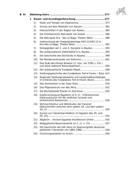 Forschungsplan, 2MB - Deutsches Archäologisches Institut