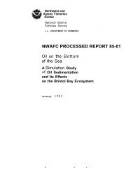 NWAFC PROCESSED REPORT 85-01 - Data Center