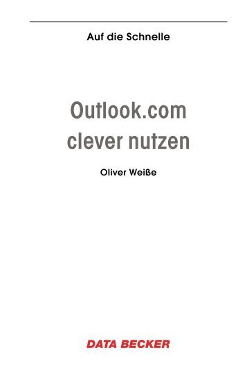 Outlook.com clever nutzen - Data Becker