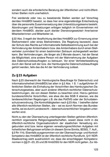 Hamburgisches - Hamburgische Beauftragte für Datenschutz und