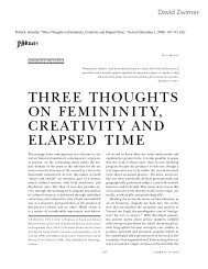 three thoughts on femininity, creativity and elapsed ... - David Zwirner