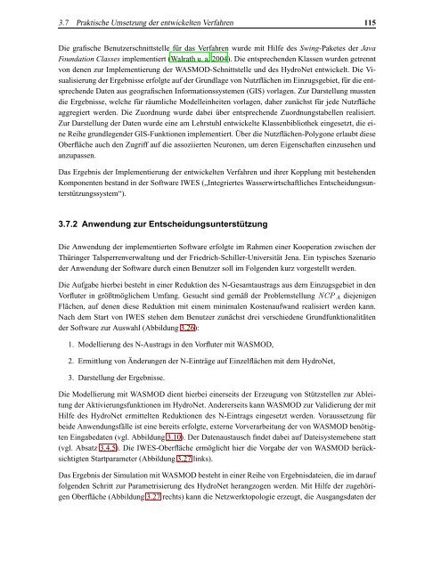 Darstellung und Analyse hydrologischer Topologien auf der Basis ...