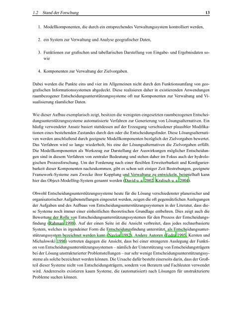 Darstellung und Analyse hydrologischer Topologien auf der Basis ...