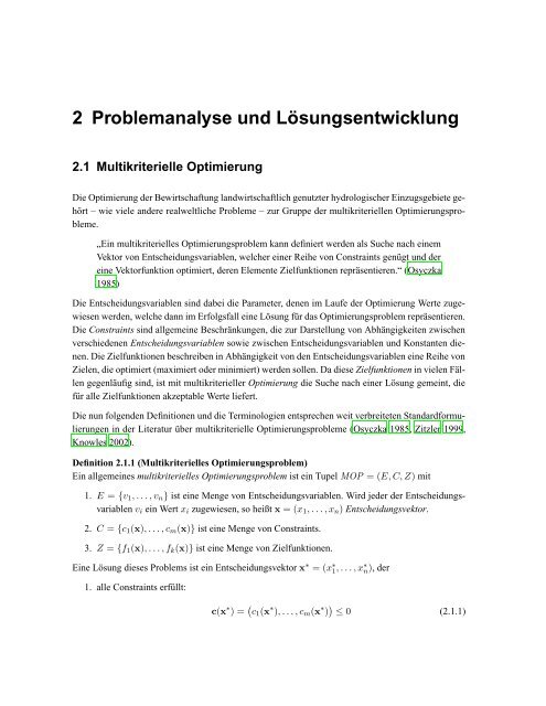 Darstellung und Analyse hydrologischer Topologien auf der Basis ...