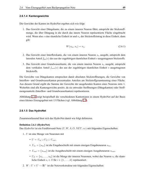 Darstellung und Analyse hydrologischer Topologien auf der Basis ...