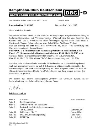 Rundschreiben 1/2013 - Dampfbahnclub Rhein-Main eV