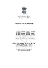 Government of India Ministry of MSME Brief ... - Dcmsme.gov.in