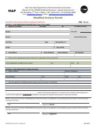 Modified Archery Permit Application - New York State Department of ...