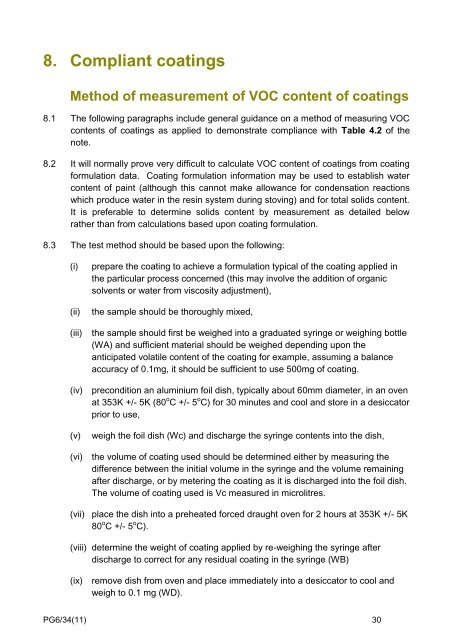 Process Guidance Note 6/34(11) - Defra