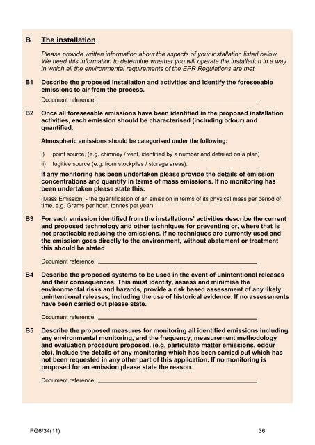 Process Guidance Note 6/34(11) - Defra