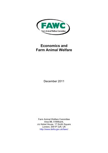 Report on Economics and Farm Animal Welfare - Defra