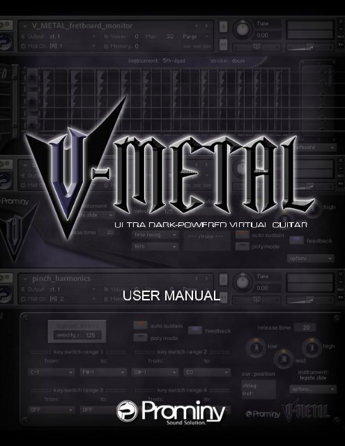 V-METAL USER MANUAL - Prominy