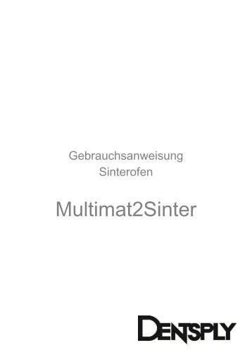 Sinterofen Multimat2Sinter - DeguDent GmbH