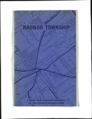 Radnor Township Handbook 1972 - Delaware County PA History