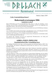 Ruhestandversetzungen 2006 - Gemeinde Dellach