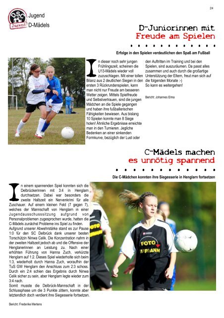 DSC Aktuell Nr.: 0161 / Ausgabe: 05.05.2013 - Delbrücker SC