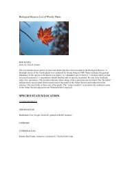 List of Woody Plants - Denison University