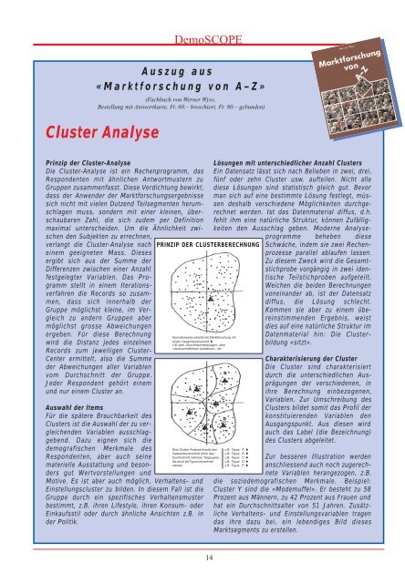 Schwerpunktthema MARKET ®RADAR - DemoSCOPE