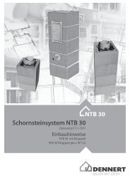 Schornsteinsystem NTB 30 mit Ringspalt (LAS) - Dennert Baustoffwelt