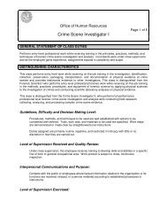 Crime Scene Investigator I