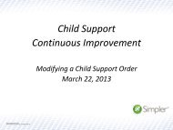 DHS Modifying A Child Support Order