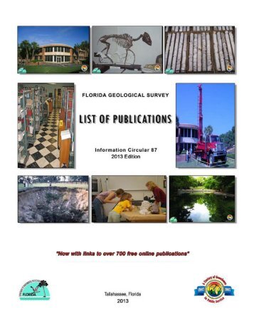 List of Publications (pdf) - Florida Department of Environmental ...