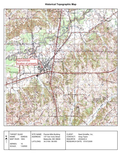 PHASE I ENVIRONMENTAL SITE ASSESSMENT OLD PANOLA ...