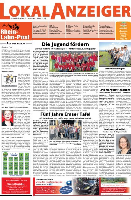 Kw 17 24 04 2013 Der Lokalanzeiger