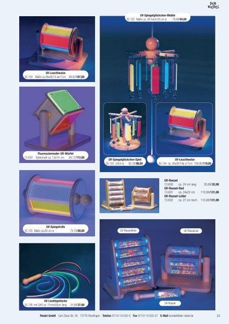 Teil 1 Snoezeln/Interaktiv/Basal/Softplay als pdf - Riedel GmbH