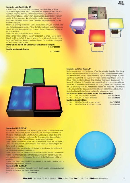 Teil 1 Snoezeln/Interaktiv/Basal/Softplay als pdf - Riedel GmbH