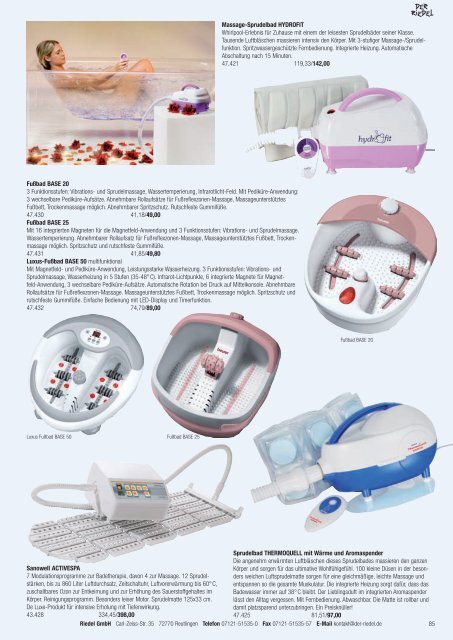 Teil 1 Snoezeln/Interaktiv/Basal/Softplay als pdf - Riedel GmbH