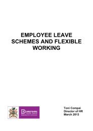 Employee leave schemes and flexible working - Derbyshire County ...