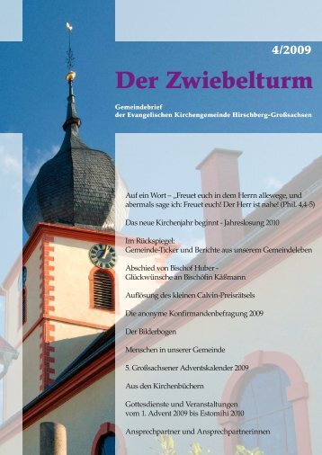 Ausgabe 4-2009 - Evangelische Kirchengemeinde Hirschberg ...