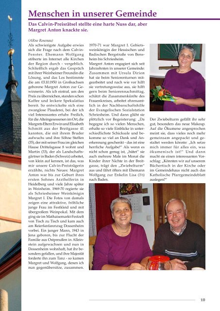 Ausgabe 4-2009 - Evangelische Kirchengemeinde Hirschberg ...