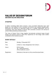 SYNOPSIS EVENT DETAILS - DesignSingapore Council