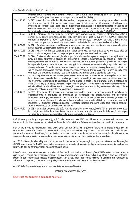 Resolução nº 47 de 05/07/2012 - Ministério do Desenvolvimento ...