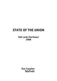 State Of The Union - Sidi Larbi Cherkaoui 2008 - deSingel