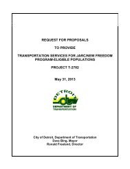 REQUEST FOR PROPOSALS TO PROVIDE ... - City of Detroit